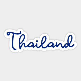 Thailand - Thai blue - Flag color Sticker